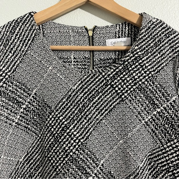 Calvin Klein Cotton Plaid Dress Size 12 - Picture 3 of 4